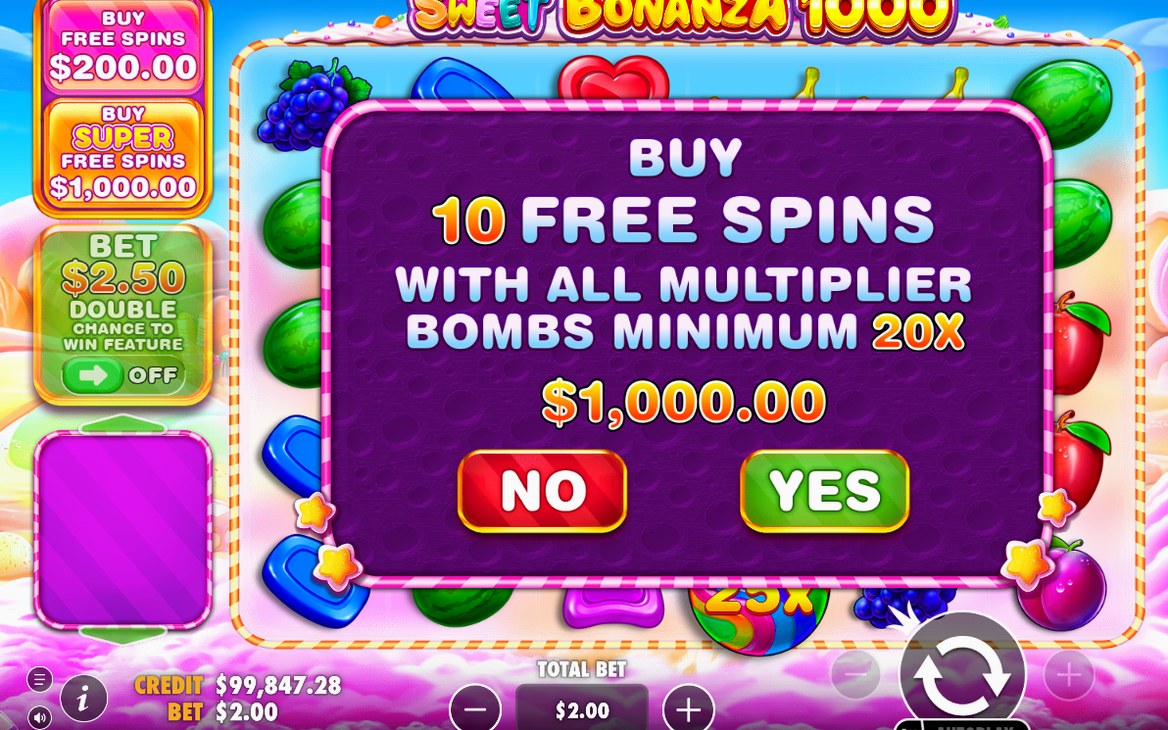 Four SCATTER symbols landing to start Free Spins