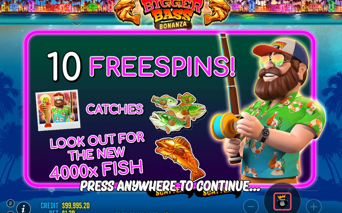 Free Spins round on the 5x4 grid